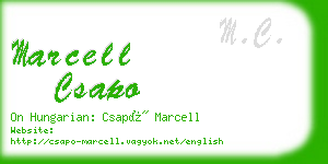 marcell csapo business card